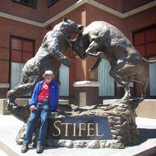 металлический сад скульптура-Гранде металл ремесло медведь бык статуя
